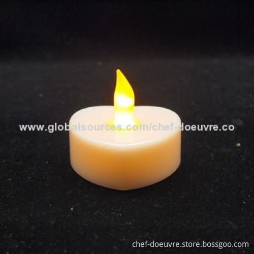 LED Heart Tealight Candle